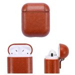 Wholesale Airpod (2 / 1) PU Leather Cover Skin for Airpod Charging Case (Red)